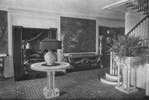 An alternate photograph of the main staircase, taken circa June, 1907.