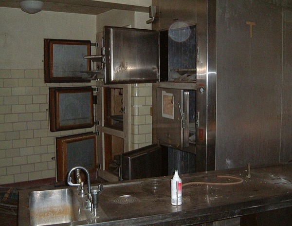 The autopsy table at Marlboro State Hospital.